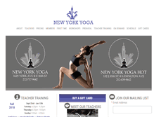 Tablet Screenshot of newyorkyoga.com